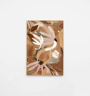 Ex Display - Floral Expression Nutmeg Framed Canvas Wall Art Print by Interior Secrets - AfterPay Available by Interior Secrets, a Prints for sale on Style Sourcebook