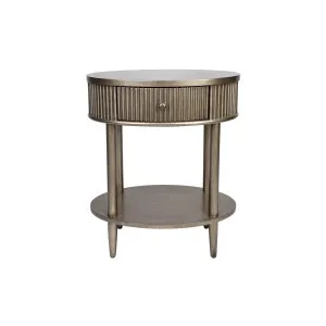 Arienne Bedside Table - Small Gold by CAFE Lighting & Living, a Bedside Tables for sale on Style Sourcebook