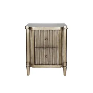 Allegra Large Bedside Table - Antique Gold by CAFE Lighting & Living, a Bedside Tables for sale on Style Sourcebook