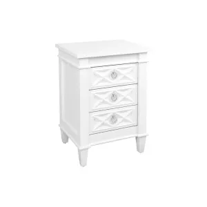 Miami Bedside Table - Small White by CAFE Lighting & Living, a Bedside Tables for sale on Style Sourcebook