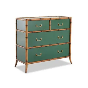 Bordeaux 4 Drawer Tallboy - Green by Wisteria, a Cabinets, Chests for sale on Style Sourcebook