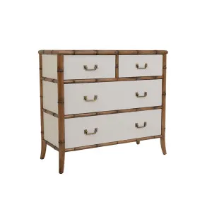 Bordeaux 4 Drawer Tallboy - Ivory by Wisteria, a Cabinets, Chests for sale on Style Sourcebook