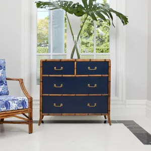 Bordeaux 4 Drawer Tallboy - Navy by Wisteria, a Cabinets, Chests for sale on Style Sourcebook
