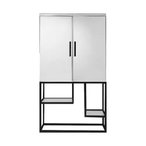 Santino Mirrored Drinks Cabinet - Black by Gallery Direct, a Cabinets, Chests for sale on Style Sourcebook