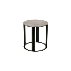 Bowie Marble Side Table - Grey by CAFE Lighting & Living, a Coffee Table for sale on Style Sourcebook