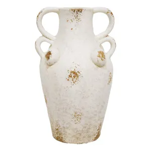 Chloe Vase Small 27x46cm in Distressed White by OzDesignFurniture, a Vases & Jars for sale on Style Sourcebook