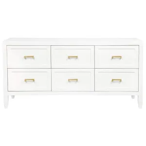 Sorrento 6 Drawer Chest - White by CAFE Lighting & Living, a Cabinets, Chests for sale on Style Sourcebook