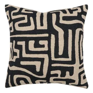 Loren Feather Fill Cushion 50x50cm in Black by OzDesignFurniture, a Cushions, Decorative Pillows for sale on Style Sourcebook