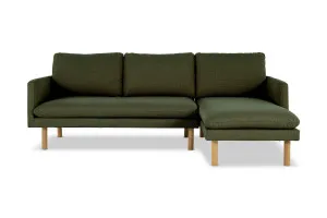 Frankie Right Chaise Sofa, Green, by Lounge Lovers by Lounge Lovers, a Sofas for sale on Style Sourcebook