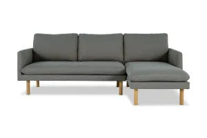 Frankie Right Chaise Sofa, Grey, by Lounge Lovers by Lounge Lovers, a Sofas for sale on Style Sourcebook