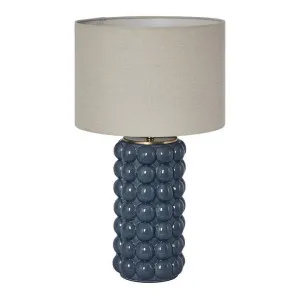Condotti Ceramic Base Table Lamp, Blue by Emac & Lawton, a Table & Bedside Lamps for sale on Style Sourcebook