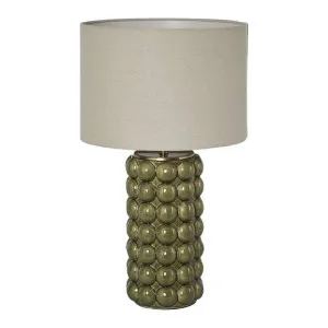 Condotti Ceramic Base Table Lamp, Green by Emac & Lawton, a Table & Bedside Lamps for sale on Style Sourcebook