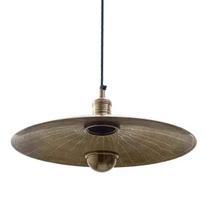 Henry Brass Pendant Light, Antique Brass by Emac & Lawton, a Pendant Lighting for sale on Style Sourcebook
