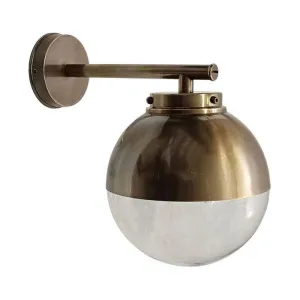 Carrington Brass Outdoor Wall Light, Antique Brass by Emac & Lawton, a Outdoor Lighting for sale on Style Sourcebook