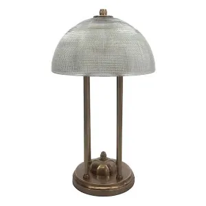 Victor Brass & Glass Table Lamp by Emac & Lawton, a Table & Bedside Lamps for sale on Style Sourcebook