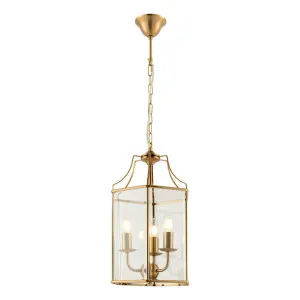 Arcadia Metal & Glass Pendant Light, Medium, Gold by Cougar Lighting, a Pendant Lighting for sale on Style Sourcebook