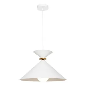 Julia Steel Pendant Light, Large, White by Cougar Lighting, a Pendant Lighting for sale on Style Sourcebook