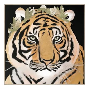 Alondra Tiger Box Framed Canvas in 122 x 122cm by OzDesignFurniture, a Painted Canvases for sale on Style Sourcebook