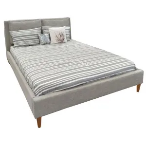 Cowie Fabric Platform Bed, Queen by Dodicci, a Beds & Bed Frames for sale on Style Sourcebook