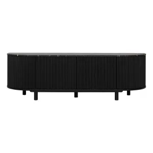 Fonda Entertainment Unit 180cm in Black / Marble by OzDesignFurniture, a Sideboards, Buffets & Trolleys for sale on Style Sourcebook