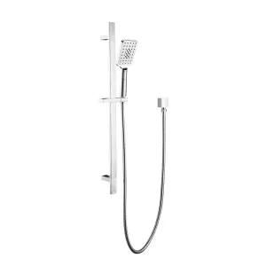 Marki Square Sliding Shower Set Chrome by BUK, a Shower Heads & Mixers for sale on Style Sourcebook
