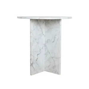Atticus Side Table - Carrara Marble by Urban Road, a Side Table for sale on Style Sourcebook