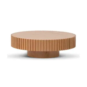 Oslo Round Coffee Table - Natural by Calibre Furniture, a Coffee Table for sale on Style Sourcebook