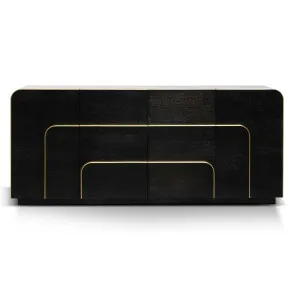 Coco Art Deco Buffet Cabinet - Textured Espresso Black 2m by Calibre Furniture, a Sideboards, Buffets & Trolleys for sale on Style Sourcebook