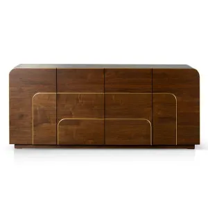 Coco Art Deco Buffet Cabinet - Walnut 2m by Calibre Furniture, a Sideboards, Buffets & Trolleys for sale on Style Sourcebook