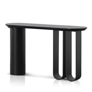 Ex Display - Indiana 1.4m Console Table - Full Black by Interior Secrets - AfterPay Available by Interior Secrets, a Console Table for sale on Style Sourcebook