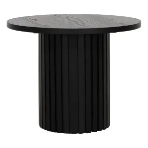 Gabino Round Side Table 66cm in Black by OzDesignFurniture, a Side Table for sale on Style Sourcebook