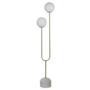 Tatum Floor Lamp - Gold by Interior Secrets - AfterPay Available by Interior Secrets, a Lamps for sale on Style Sourcebook