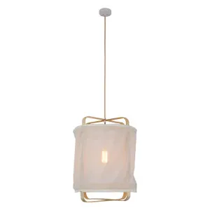Bohan Chiffon & Bamboo Pendant Light, Large by Lexi Lighting, a Pendant Lighting for sale on Style Sourcebook