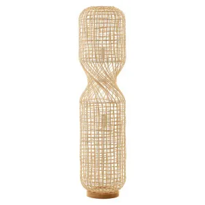Twirla Rattan & Iron Floor Lamp, Large by Lexi Lighting, a Floor Lamps for sale on Style Sourcebook