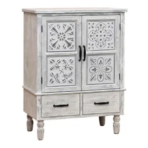 Charlotte Wooden 2 Door 2 Drawer Side Cabinet by Want GiftWare, a Storage Units for sale on Style Sourcebook