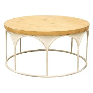 Martinique Timber & Iron Round Coffee Table, 80cm by Want GiftWare, a Coffee Table for sale on Style Sourcebook