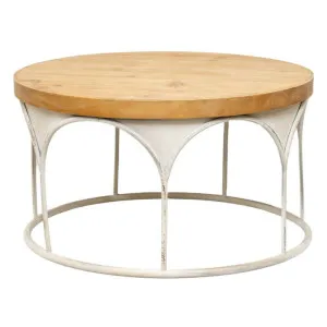 Martinique Timber & Iron Round Coffee Table, 60cm by Want GiftWare, a Coffee Table for sale on Style Sourcebook