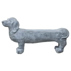 Glencoe Magnesia Dachstund Statue Garden Bench, 117cm by Want GiftWare, a Outdoor Benches for sale on Style Sourcebook