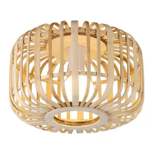 Canaya Bamboo Flush Mount Ceiling Light, Natural by Lexi Lighting, a Spotlights for sale on Style Sourcebook