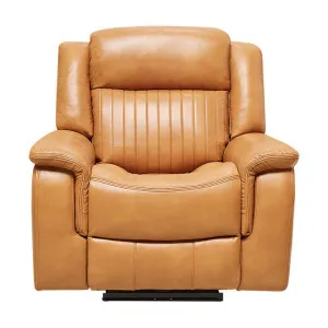 Contin Faux Leather Power Motion Recliner Armchair, Tan by Brighton Home, a Chairs for sale on Style Sourcebook