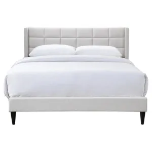 Dornoch Fabric Platform Bed, Queen, Oatmeal by Brighton Home, a Beds & Bed Frames for sale on Style Sourcebook