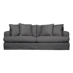 Harley 3 Seater Sofa in Stella Dark Grey by OZ Design, a Sofas for sale on Style Sourcebook