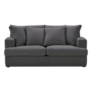 Harley 2 Seater Sofa in Stella Dark Grey by OzDesignFurniture, a Sofas for sale on Style Sourcebook