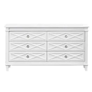 Miami 6-Drawer Chest - White by CAFE Lighting & Living, a Cabinets, Chests for sale on Style Sourcebook