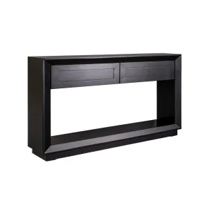 Bayview Oak Console Table - Large Black by CAFE Lighting & Living, a Console Table for sale on Style Sourcebook