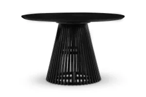 Atlas Round Dining Table, Matt Black, by Lounge Lovers by Lounge Lovers, a Dining Tables for sale on Style Sourcebook