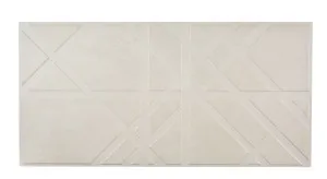 Brugge Lattice Structured White Matt Tile by Beaumont Tiles, a Concrete Look Tiles for sale on Style Sourcebook