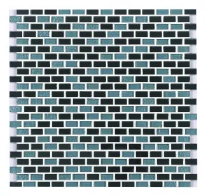 Artmirror Aqua Brick Mosaic by Beaumont Tiles, a Brick Look Tiles for sale on Style Sourcebook