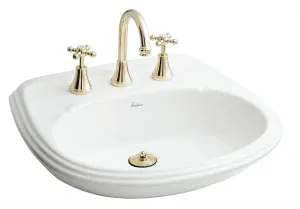 Georgian 3 Piece Basin Set Brass Gold by Bastow, a Bathroom Taps & Mixers for sale on Style Sourcebook