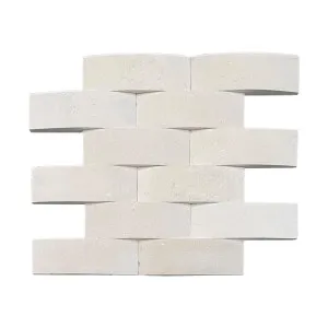 Stone Wall Limestone B Weave Interlock Honed (Pkt 12) Honed by Beaumont Tiles, a Moroccan Look Tiles for sale on Style Sourcebook